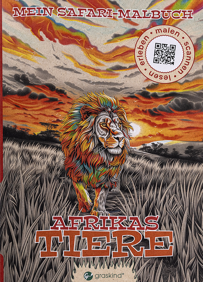 Malbuch Afrikas Tiere