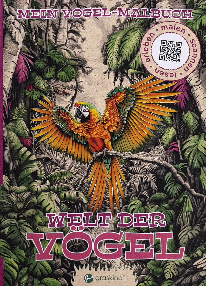 Malbuch Welt der Vögel